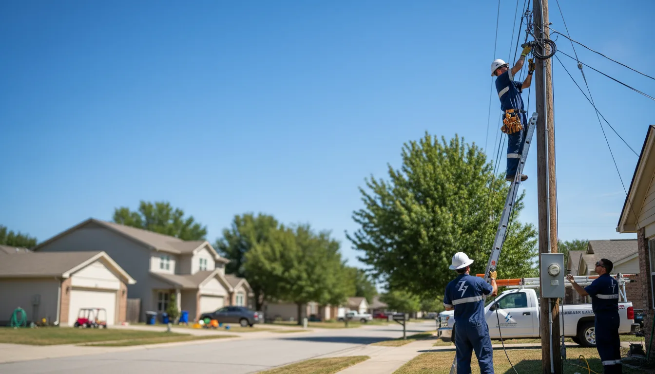Residential electrician providing installation services in Pierceville, KS
